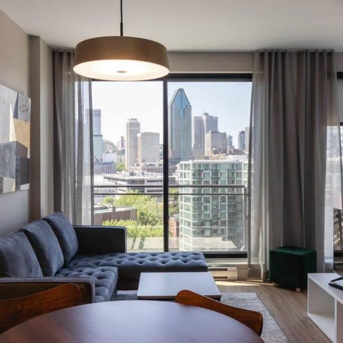 Mind Blowing City View - 2 Beds - Pool & Spa - Downtown Montréal Exterior foto